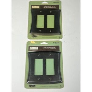 Allen Roth‎ Double Decorator Wall Plate Oil Rubbed Bronze Finish New  #0405558